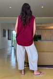 Oscar Drape Trapeze Tank Rioja